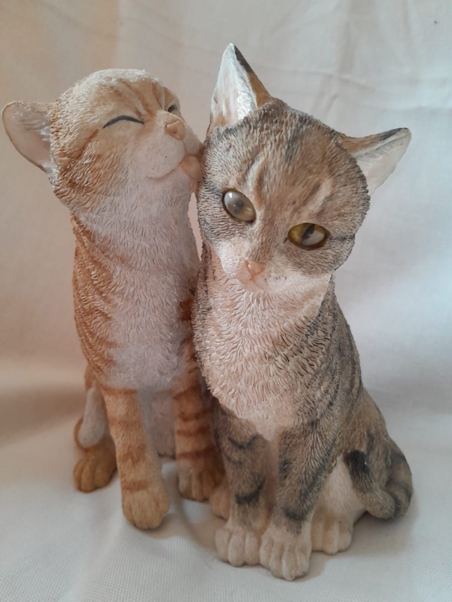 Tabby &amp; Ginger Tabby Cats - “Cats Kissing”