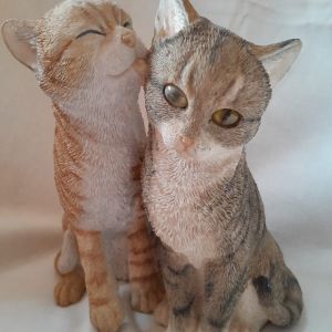 Tabby &amp; Ginger Tabby Cats - “Cats Kissing”